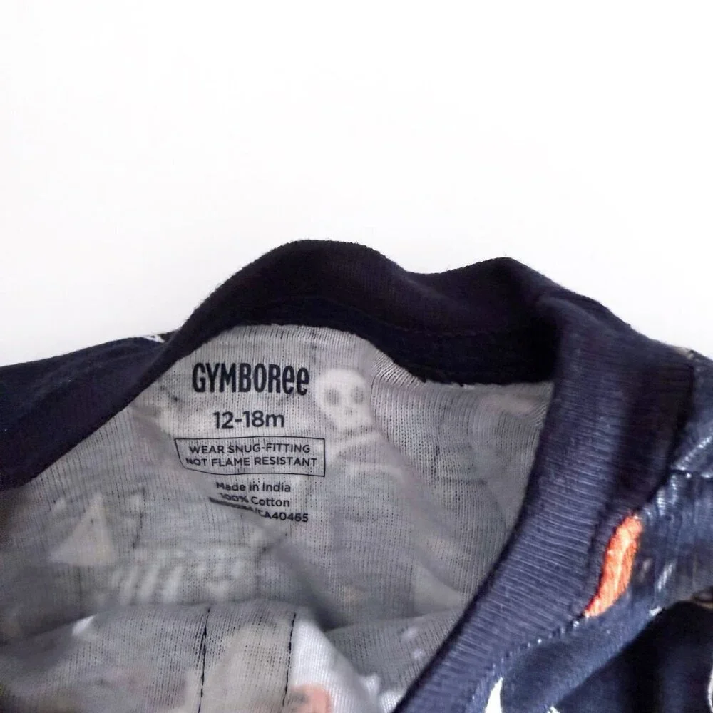 NWT Gymboree kids boys Halloween Cats pajama 12-18 months